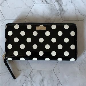 Kate Spade polka dot wallet